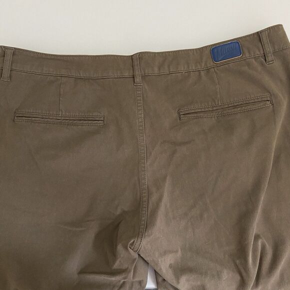 Mugsy Olives Chino Pants Mens 40/31 Green Stretch Slim Preppy School Casual Read - Picture 5 of 10